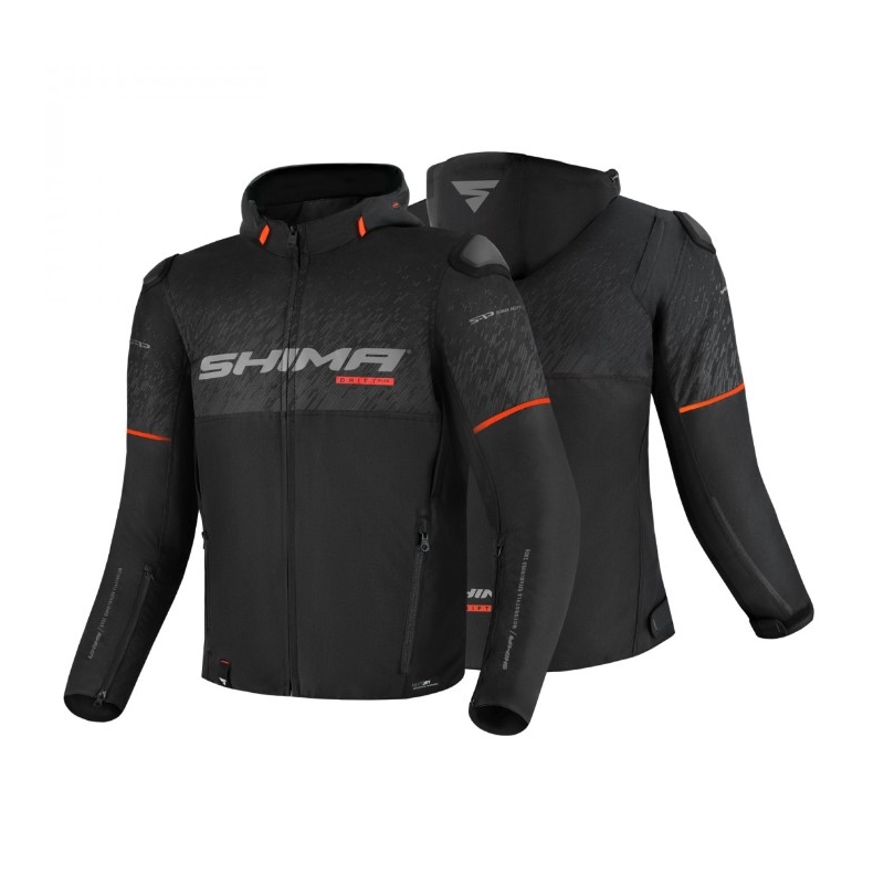 Chaqueta de moto Shima Drift+ negra