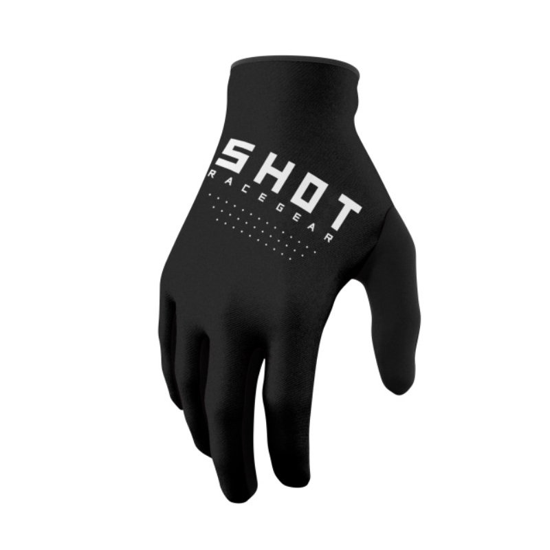 Guantes de motocross infantiles Shot Raw Kid negro liquidación