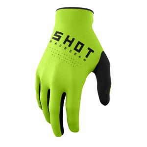 Guantes de motocross para niños Shot Raw Kid verde liquidación