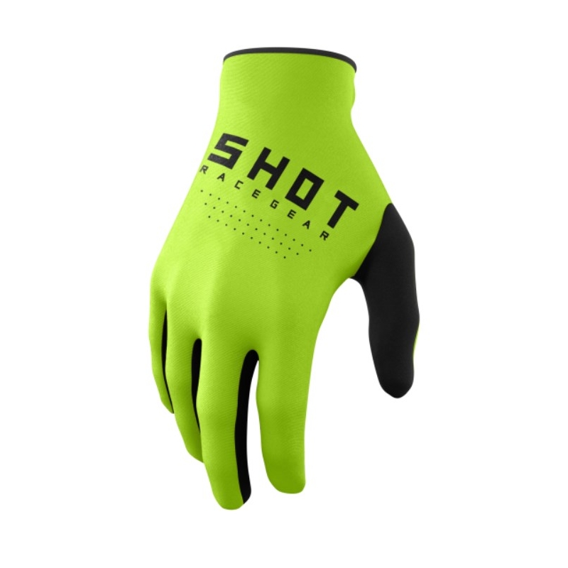 Guantes de motocross para niños Shot Raw Kid verde liquidación