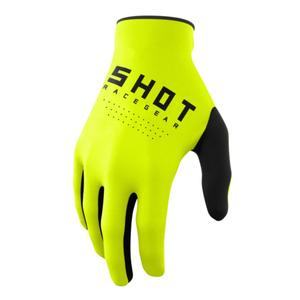 Guantes de motocross infantiles Shot Raw Kid amarillo fluo liquidación