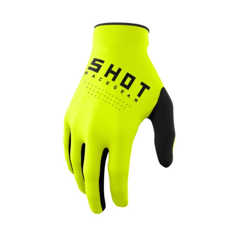 Guantes de motocross infantiles Shot Raw Kid amarillo fluo liquidación