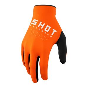 Guantes de motocross infantiles Shot Raw Kid naranja liquidación