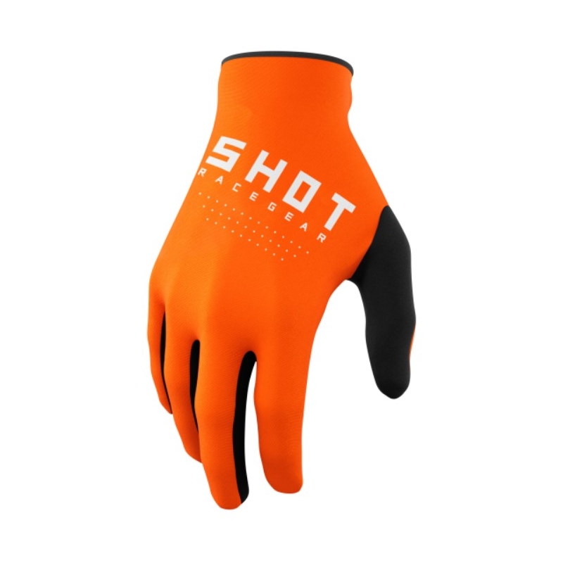 Guantes de motocross infantiles Shot Raw Kid naranja liquidación