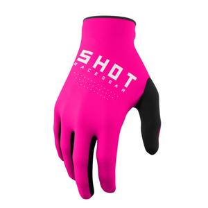 Guantes de motocross infantiles Shot Raw Kid rosa liquidación