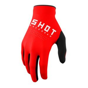 Guantes de motocross infantiles Shot Raw Kid rojo liquidación