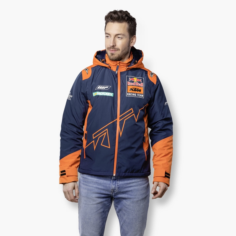 Chaqueta de invierno KTM Red Bull azul-naranja