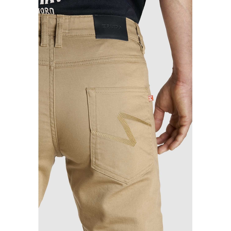 Vaqueros PANDO MOTO Robby Slim beige liquidación