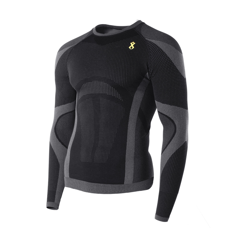 Camiseta funcional para hombre Rilax Noah negra - manga larga
