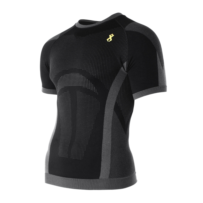 Camiseta funcional para hombre Rilax Noah negra - manga corta