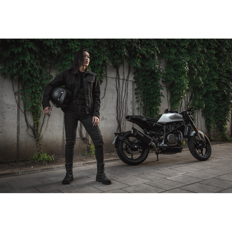 Vaqueros moto mujer PANDO MOTO Kusari Cor 01 negro liquidación