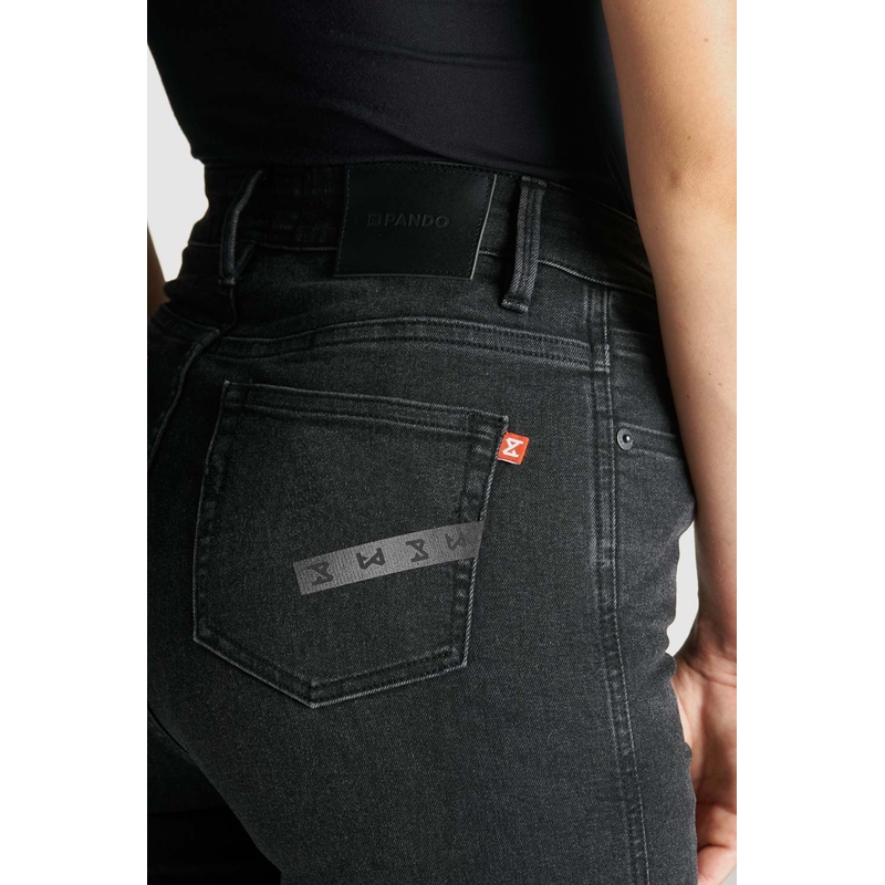 Vaqueros moto mujer PANDO MOTO Kusari Cor 01 negro liquidación