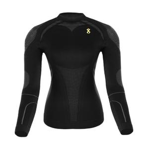 Camiseta funcional de mujer Rilax Mia negra - manga larga