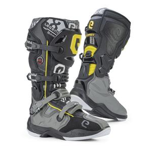 Botas de moto Eleveit X-Legend gris-amarillo liquidación