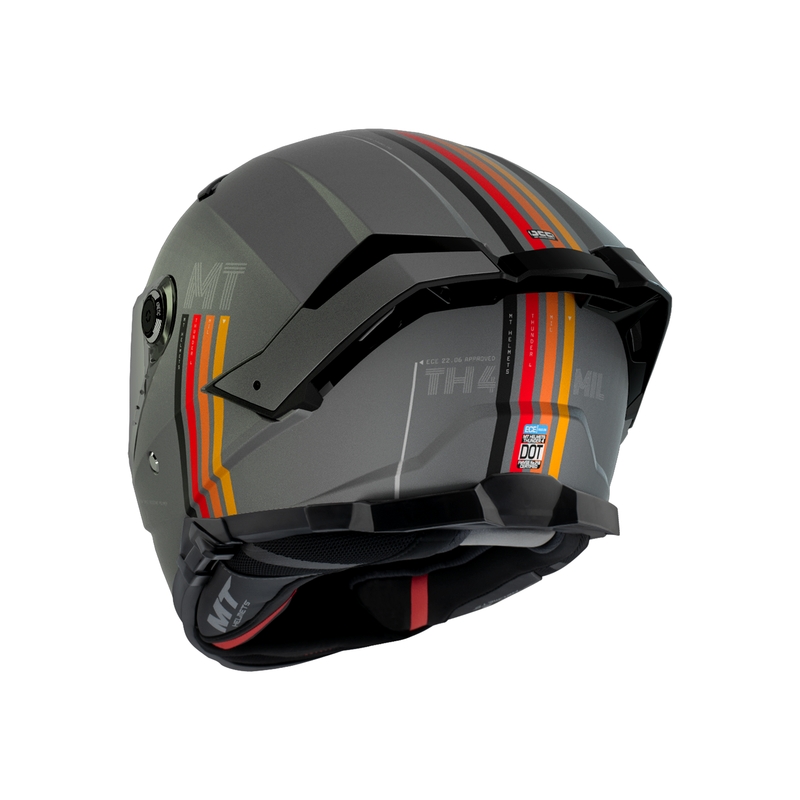 Casco Integral de Moto MT Thunder 4 SV Mil C2 Gris Mate Oferta liquidación