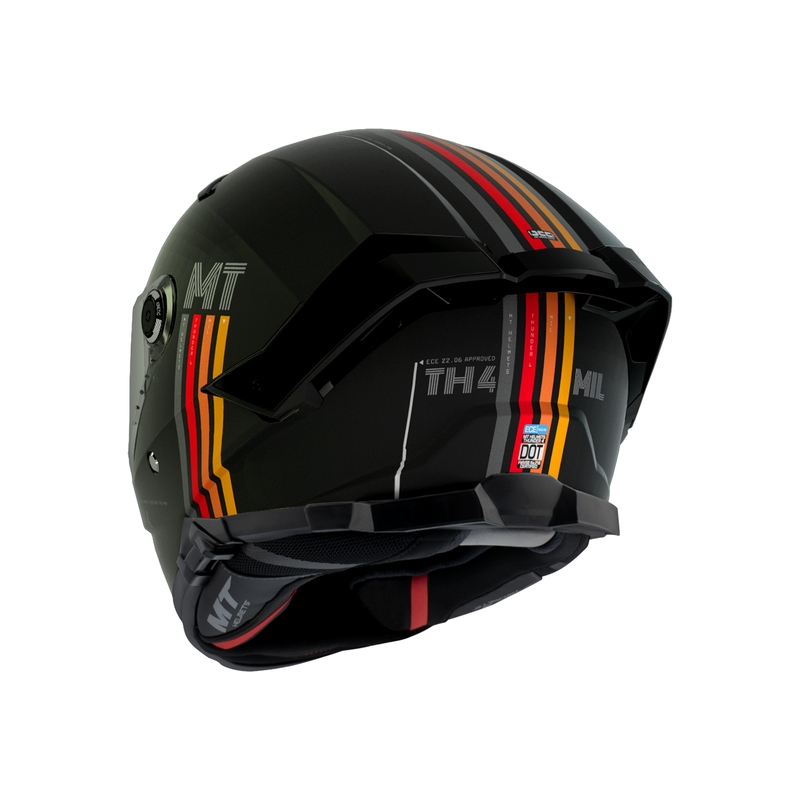 MT Thunder 4 SV Mil A11 casco integral de moto negro mate liquidación
