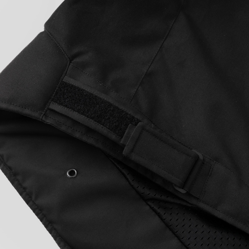 Chaqueta de moto negra Rebelhorn Wave