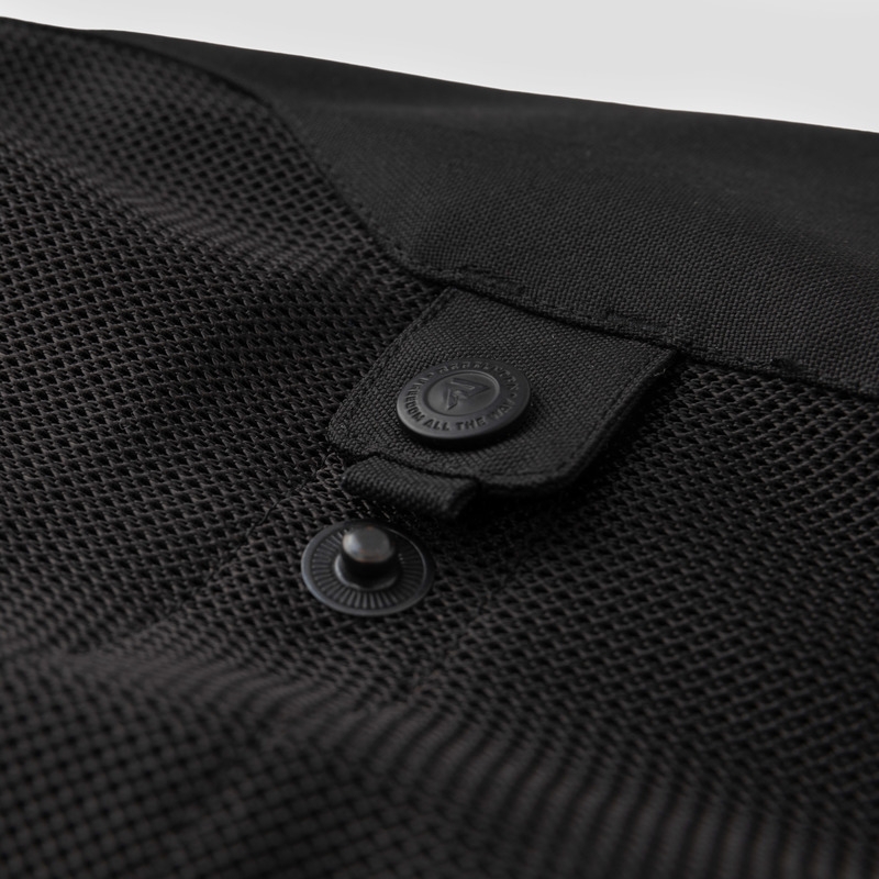 Chaqueta de moto negra Rebelhorn Wave