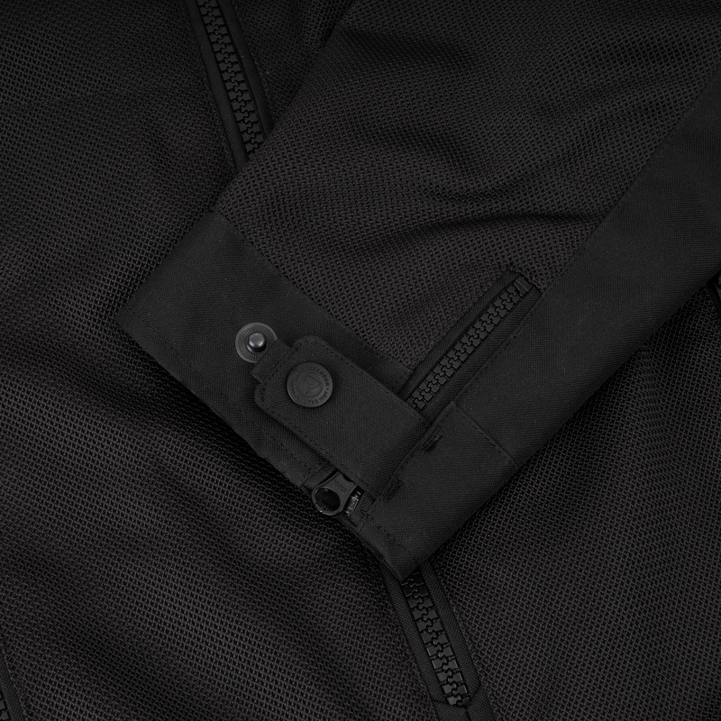 Chaqueta de moto negra Rebelhorn Wave