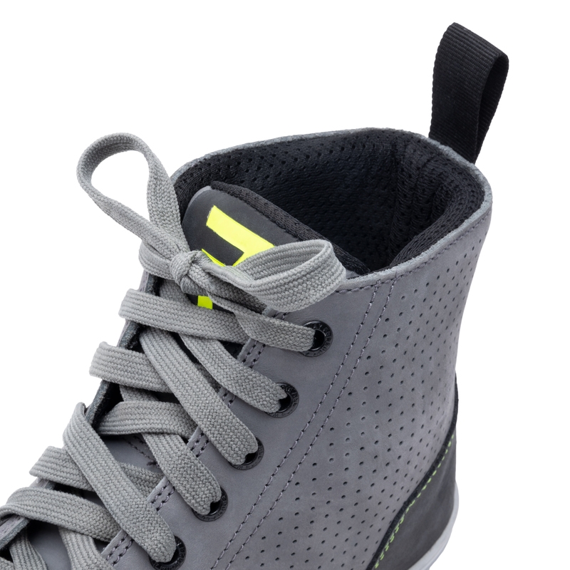 Botas de moto Rebelhorn Tramp II gris-amarillo fluo liquidación