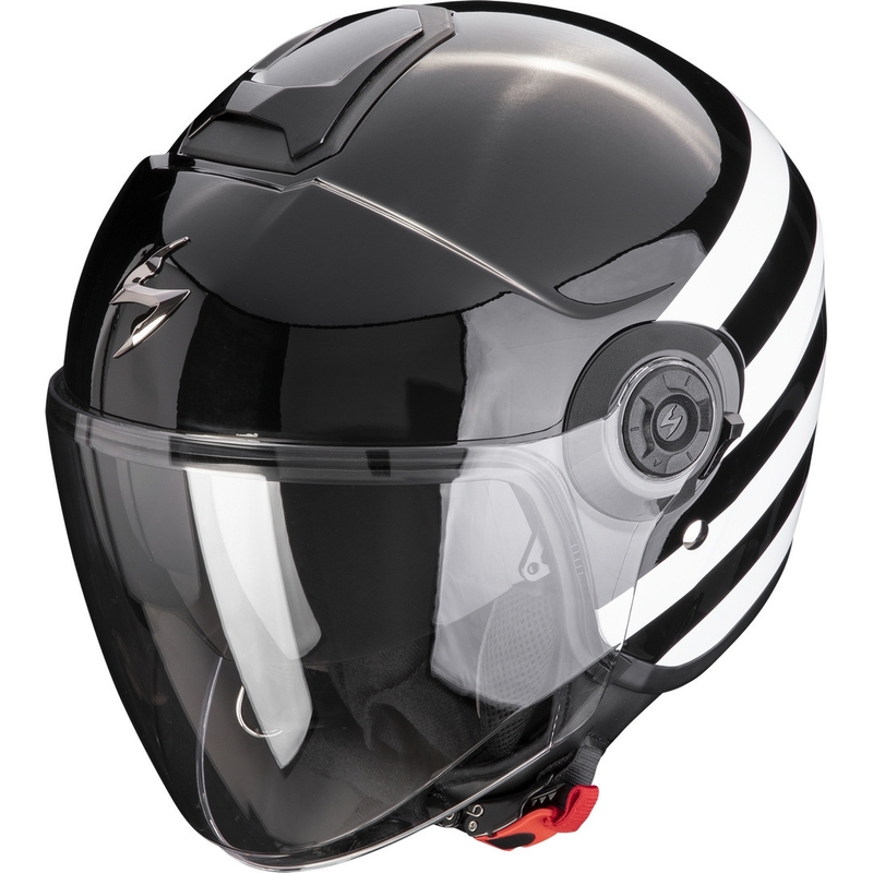 Casco abierto Scorpion EXO-CITY II Bee negro y blanco liquidación