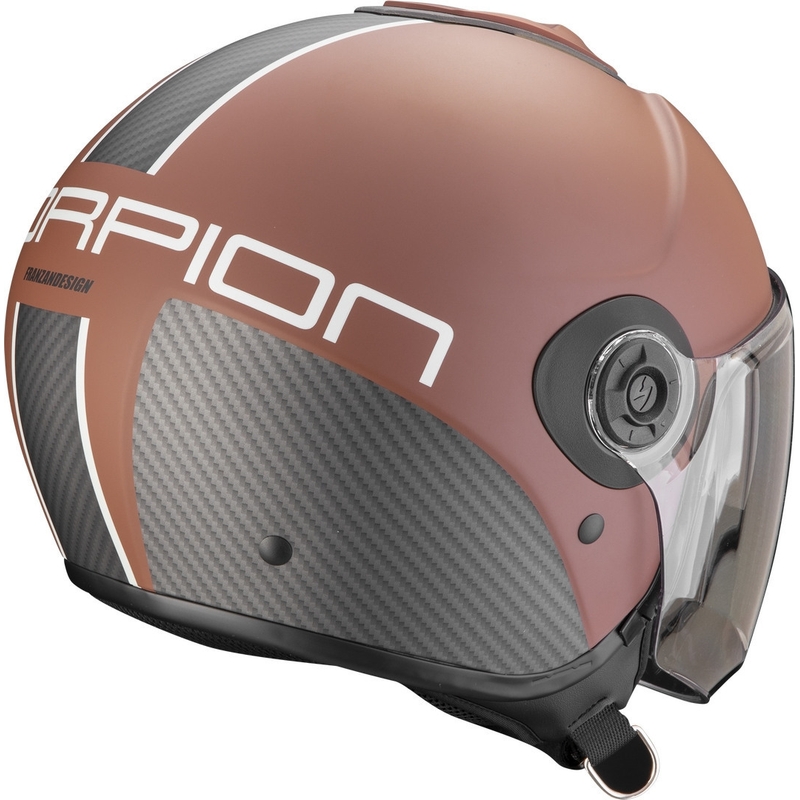 Casco abierto Scorpion EXO-CITY II Carbo marrón-negro mate liquidación