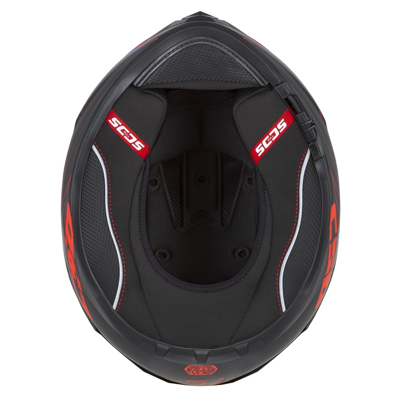 Casco de moto Cassida Integral GT 2.1 Flash Negro-Rojo-Gris