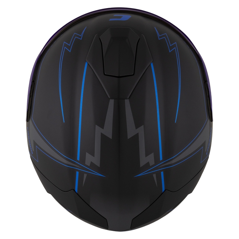 Casco integral de moto Cassida Integral GT 2.1 Flash negro-azul-gris