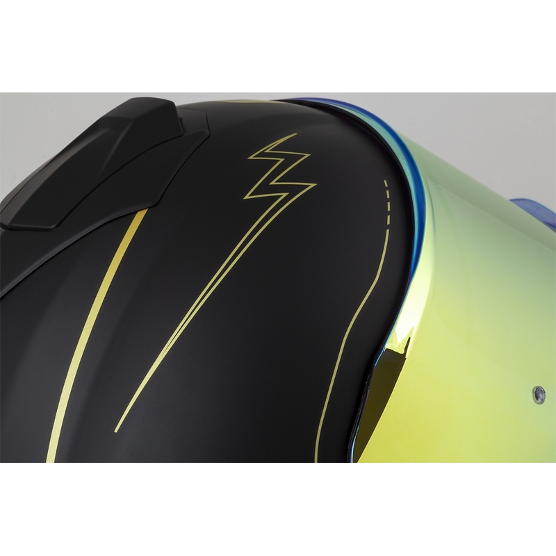 Casco de moto Cassida Integral GT 2.1 Flash negro-oro-gris