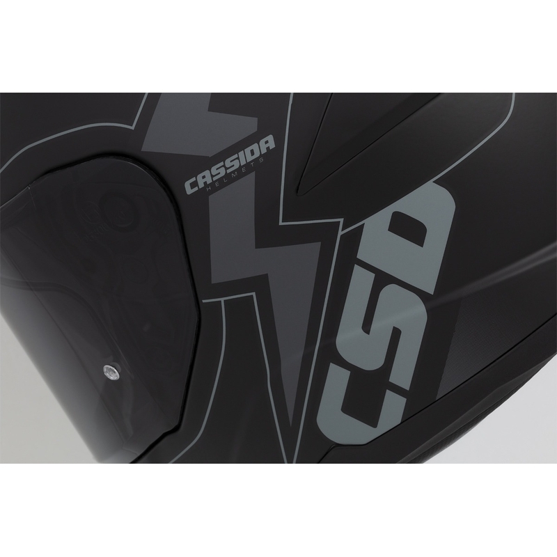 Casco de moto integral Cassida Integral GT 2.1 Flash Negro-Gris