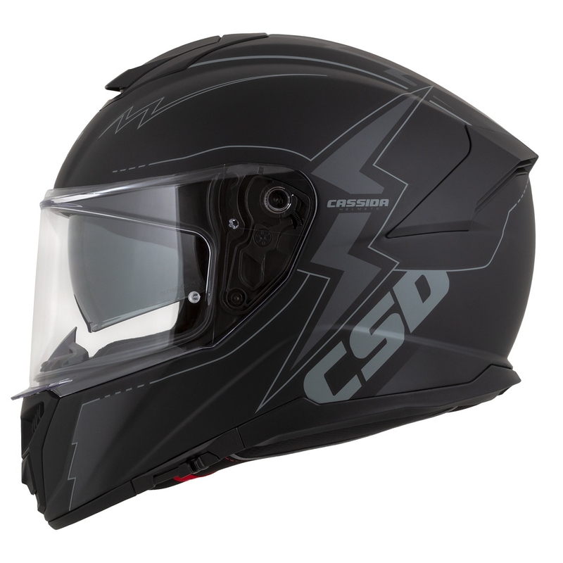 Casco de moto integral Cassida Integral GT 2.1 Flash Negro-Gris
