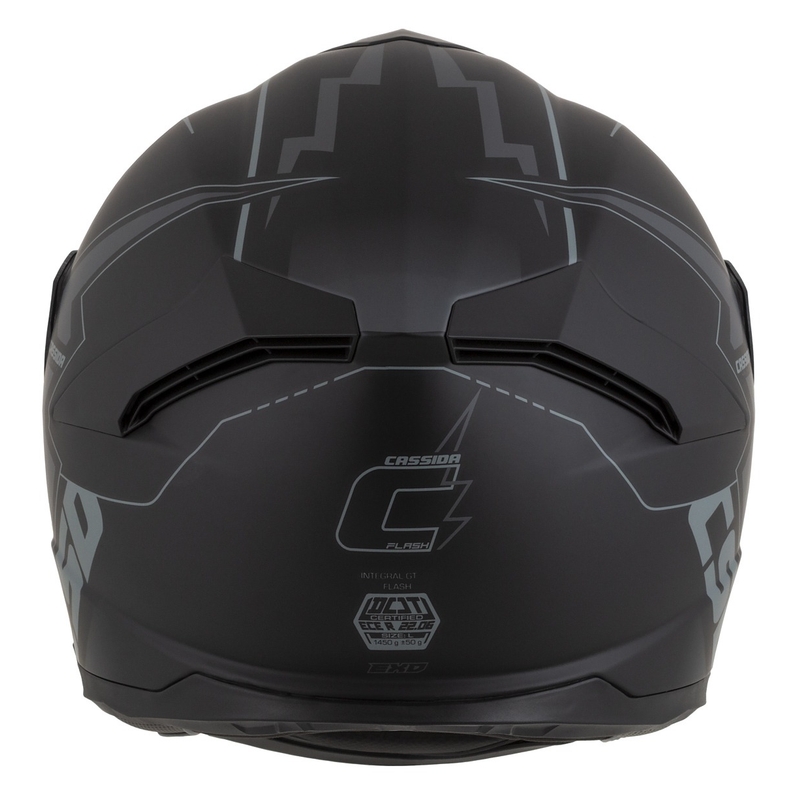 Casco de moto integral Cassida Integral GT 2.1 Flash Negro-Gris