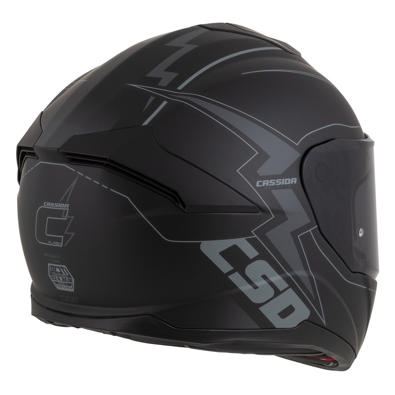 Casco de moto integral Cassida Integral GT 2.1 Flash Negro-Gris