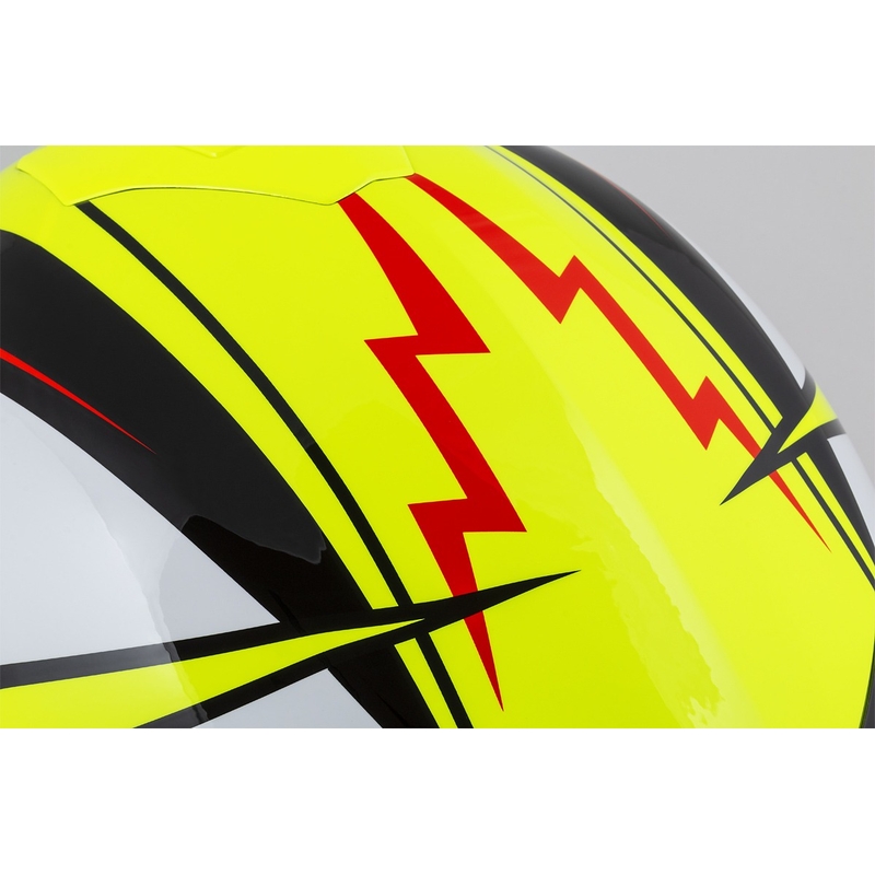 Casco integral de moto Cassida Integral GT 2.1 Flash amarillo fluo-rojo-negro-blanco