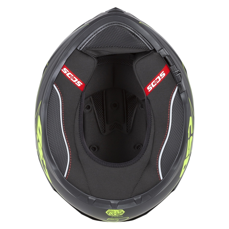 Casco de moto Cassida Integral GT 2.1 Flash negro-amarillo fluorescente-gris