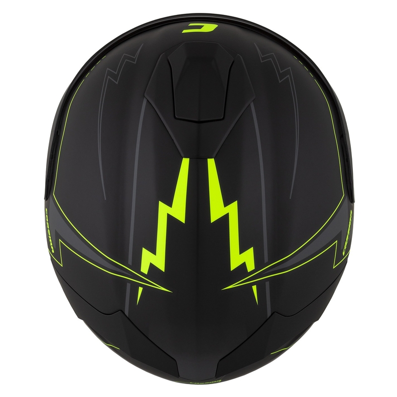 Casco de moto Cassida Integral GT 2.1 Flash negro-amarillo fluorescente-gris
