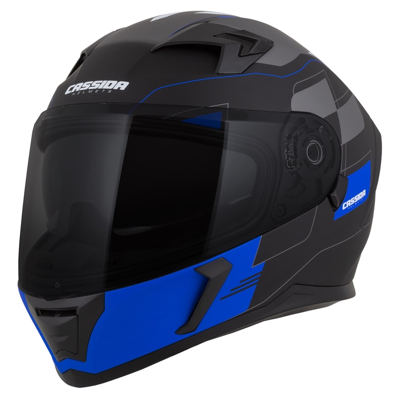 Casco integral Cassida Integral 3.0 RoxoR negro-gris-azul