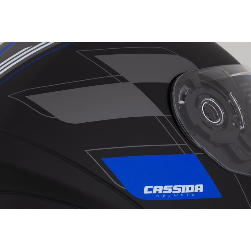 Casco integral Cassida Integral 3.0 RoxoR negro-gris-azul