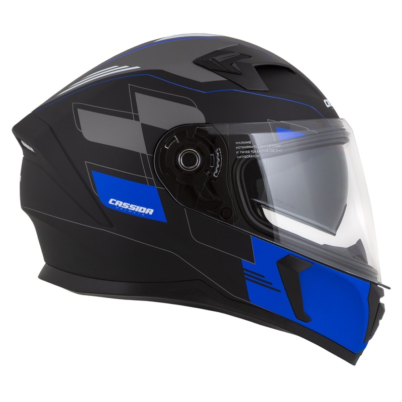 Casco integral Cassida Integral 3.0 RoxoR negro-gris-azul