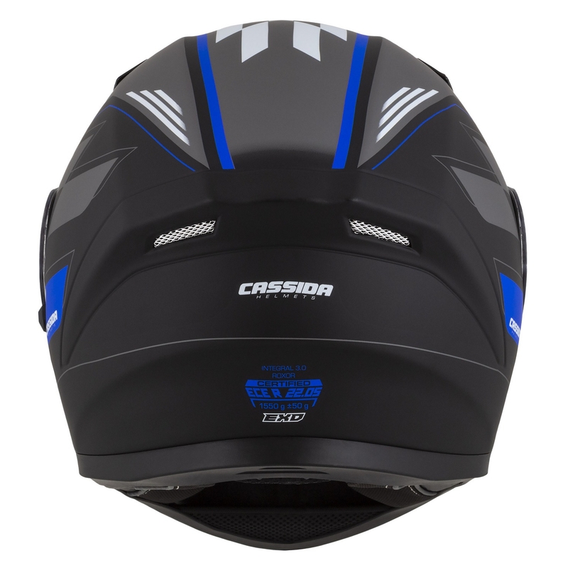 Casco integral Cassida Integral 3.0 RoxoR negro-gris-azul