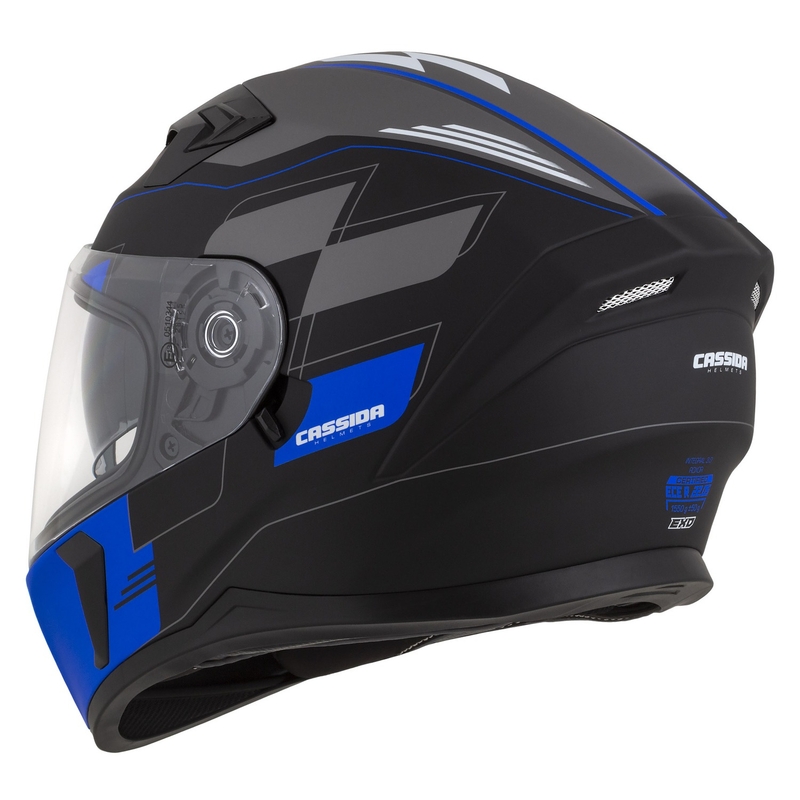 Casco integral Cassida Integral 3.0 RoxoR negro-gris-azul