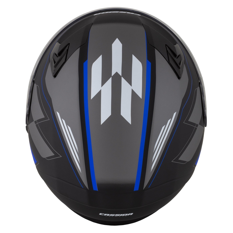 Casco integral Cassida Integral 3.0 RoxoR negro-gris-azul