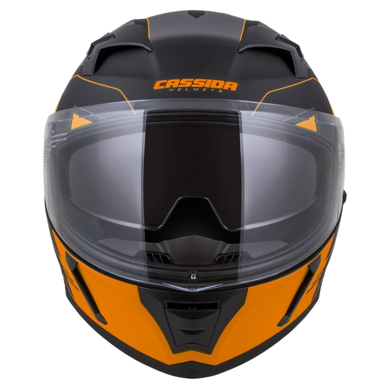 Casco integral Cassida Integral 3.0 RoxoR negro-naranja
