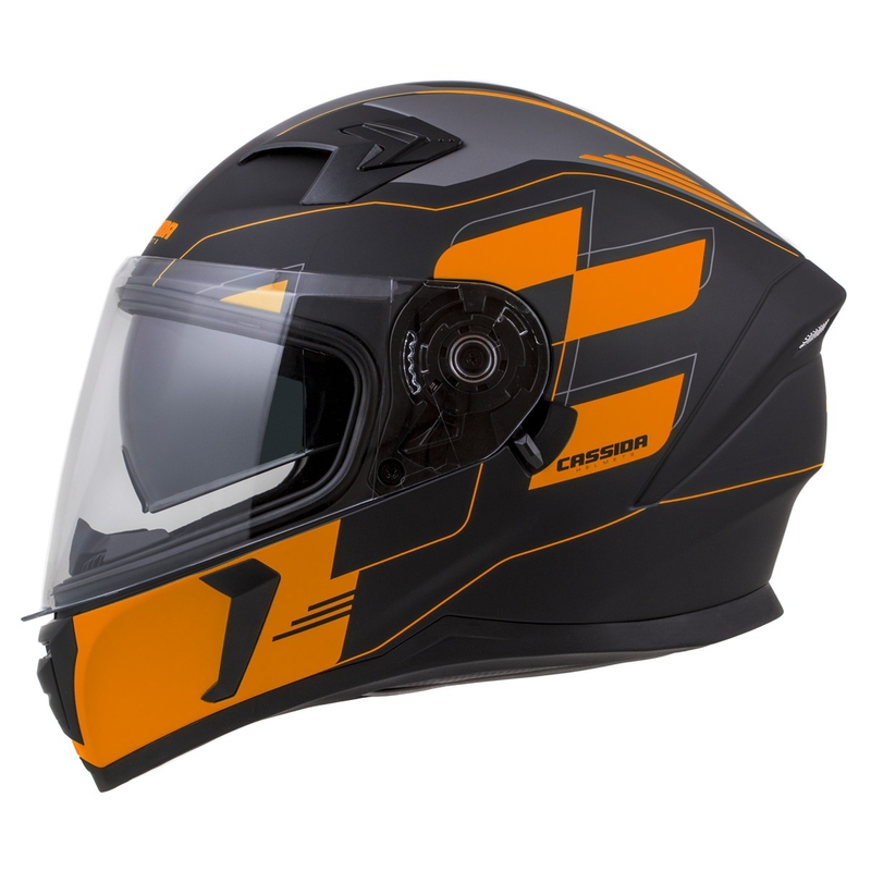 Casco integral Cassida Integral 3.0 RoxoR negro-naranja