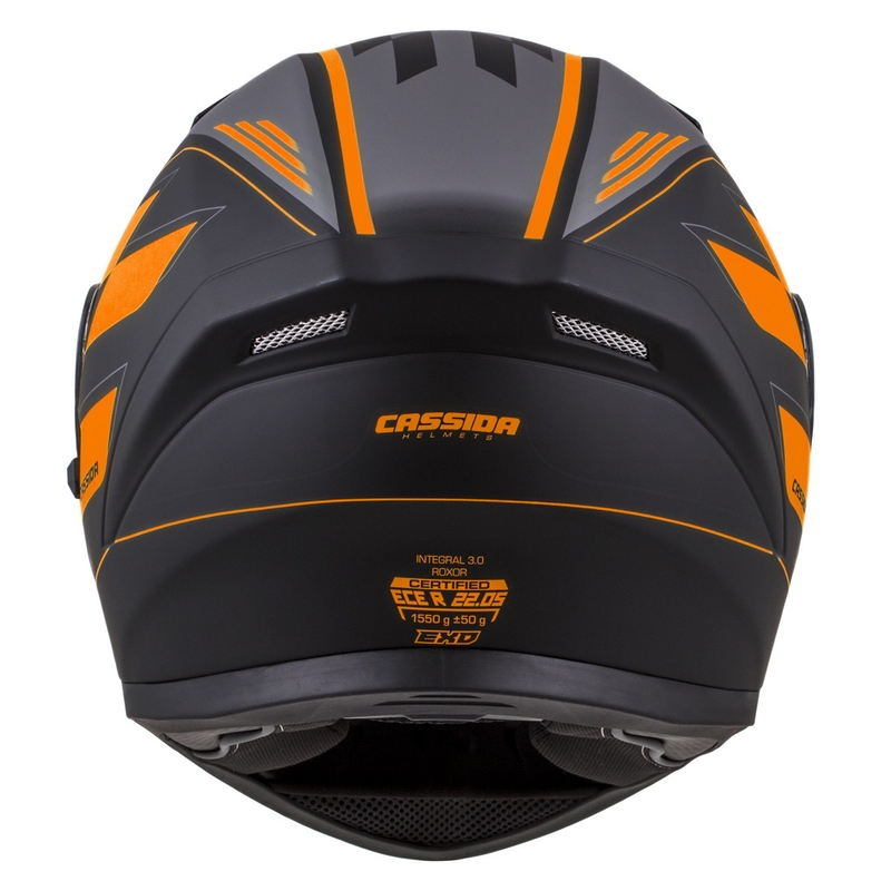 Casco integral Cassida Integral 3.0 RoxoR negro-naranja