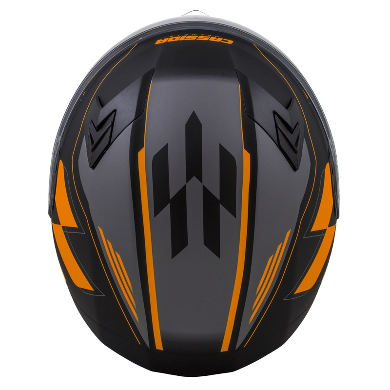 Casco integral Cassida Integral 3.0 RoxoR negro-naranja