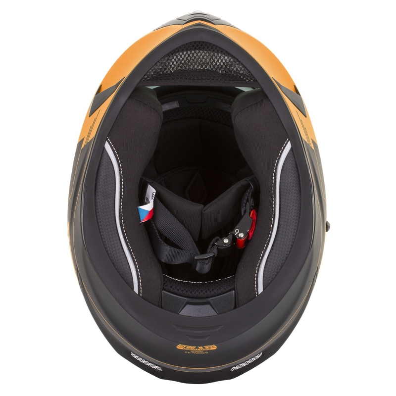 Casco integral Cassida Integral 3.0 RoxoR negro-naranja