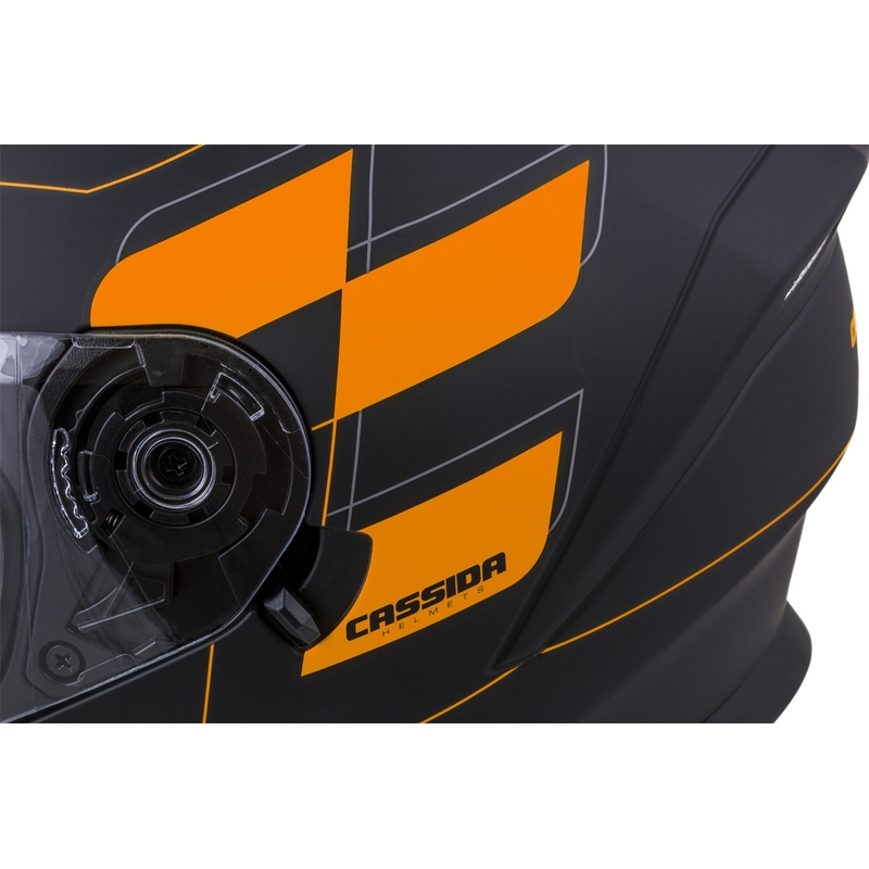 Casco integral Cassida Integral 3.0 RoxoR negro-naranja