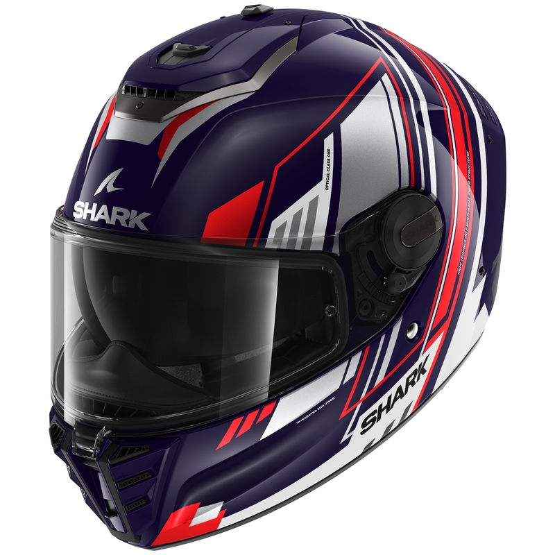 Casco integral de moto SHARK SPARTAN RS Byhron azul-rojo-gris liquidación