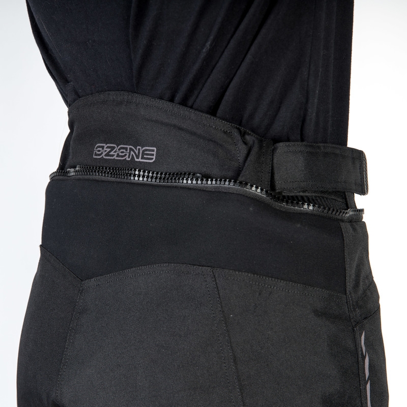 Pantalón de moto negro Ozone Flow para mujer liquidación